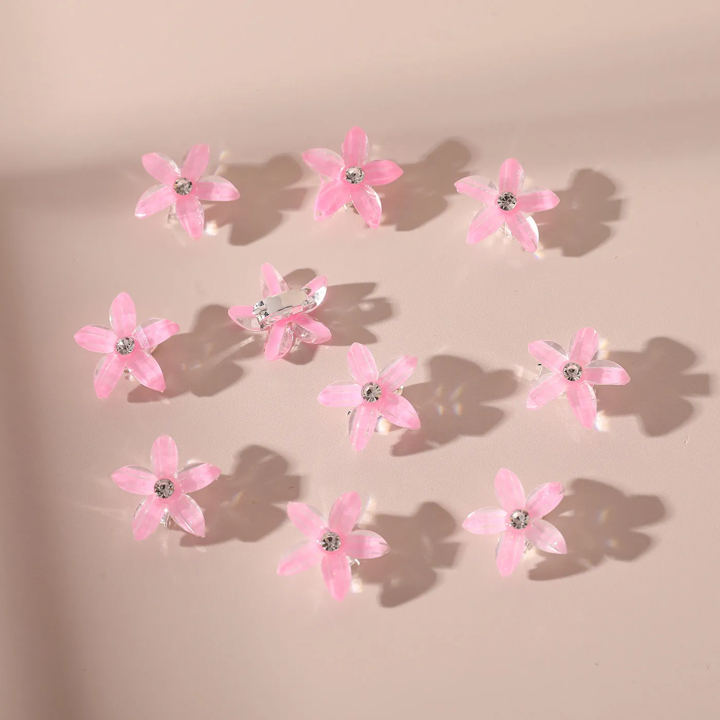 10-PACK Toddler/Kid Flower-shaped Hair Clip for Girl