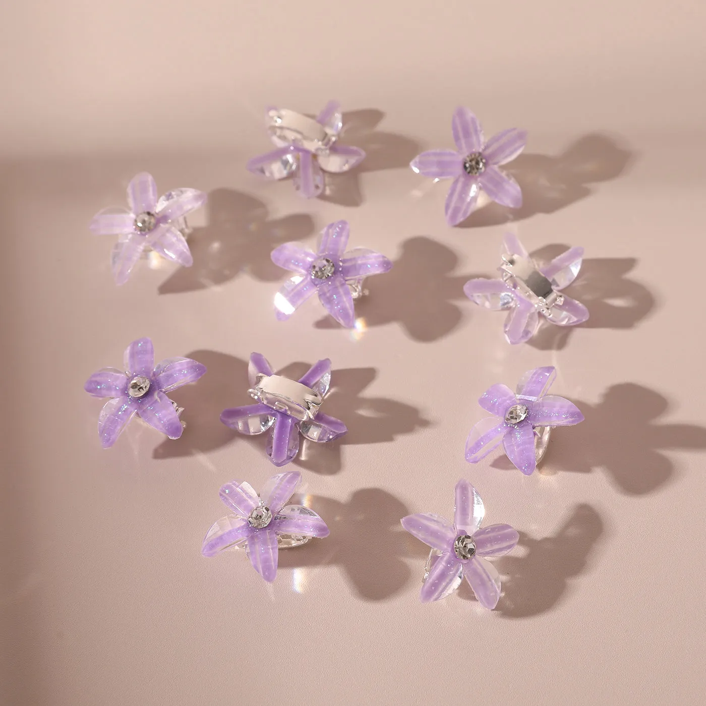 10-PACK Toddler/Kid Flower-shaped Hair Clip for Girl