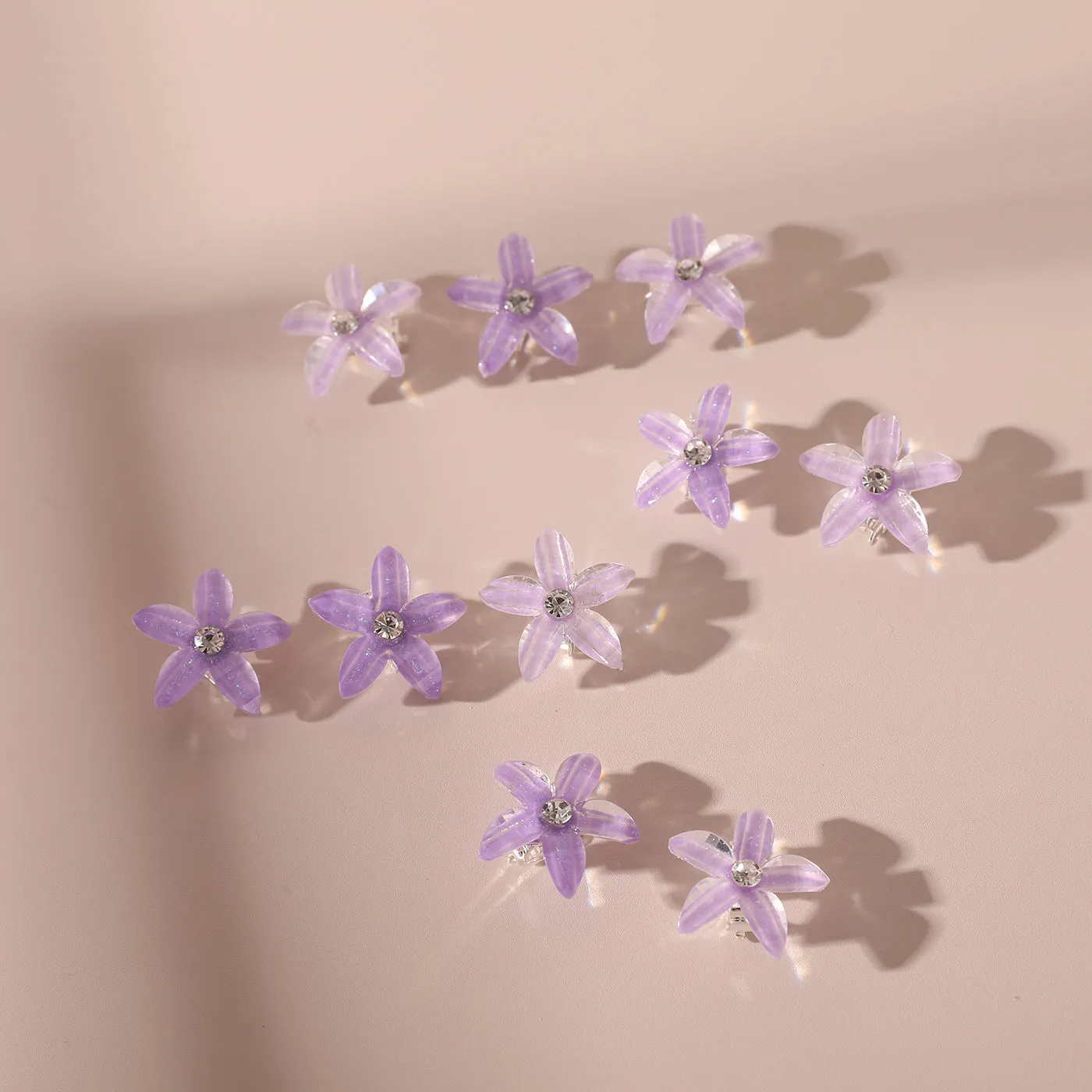 10-PACK Toddler/Kid Flower-shaped Hair Clip for Girl