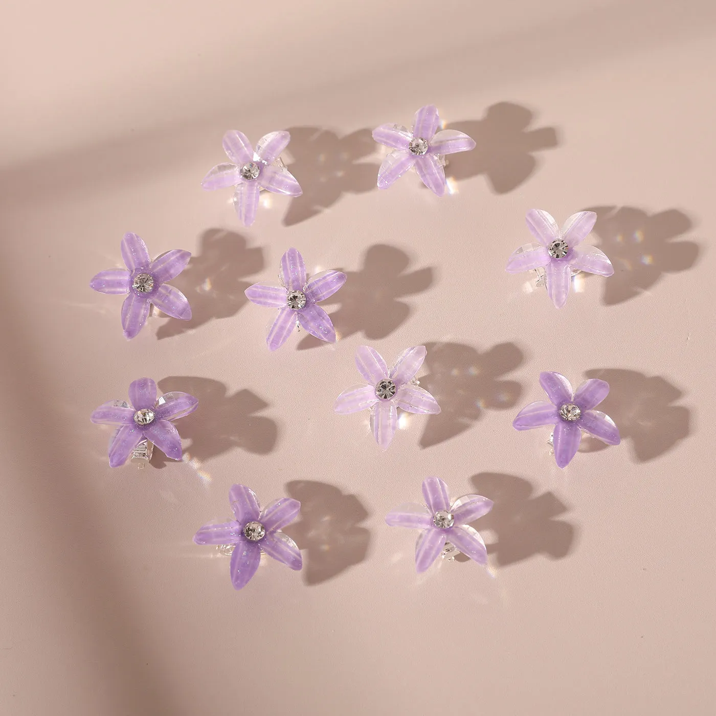 10-PACK Toddler/Kid Flower-shaped Hair Clip for Girl