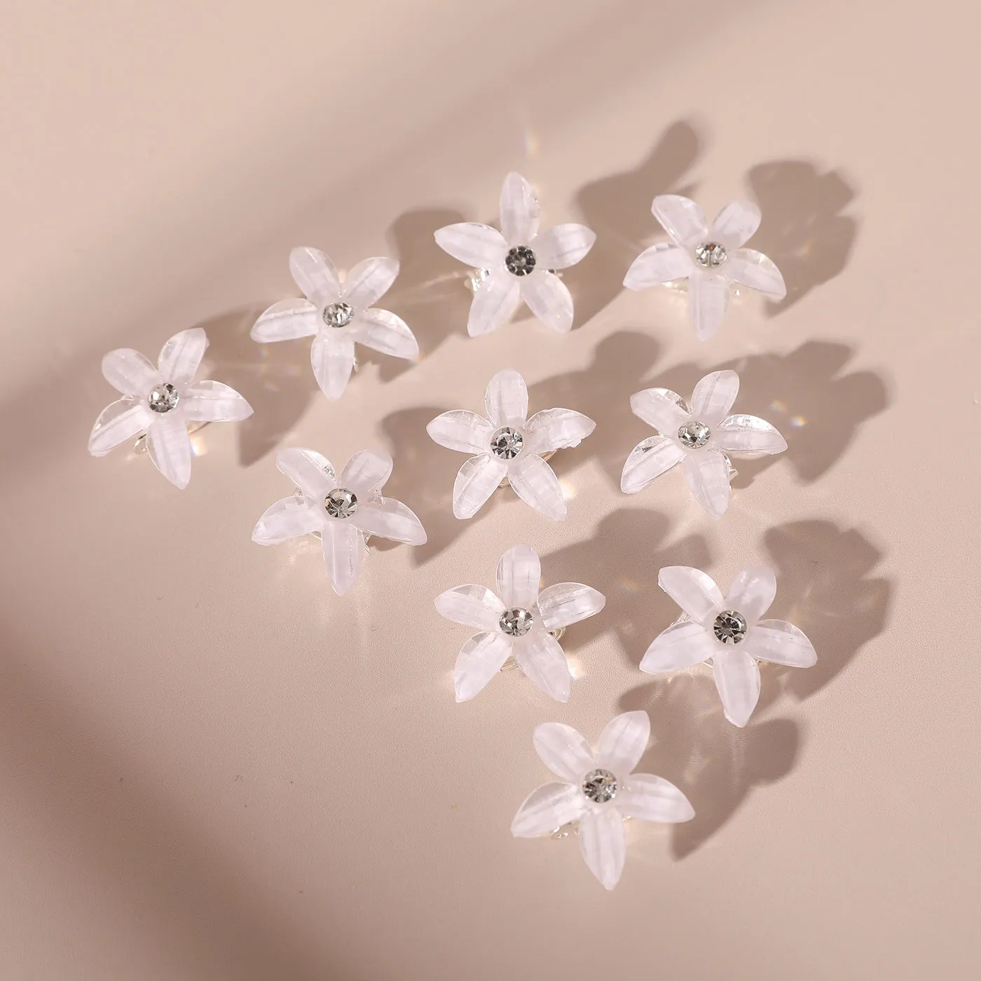 10-PACK Toddler/Kid Flower-shaped Hair Clip for Girl