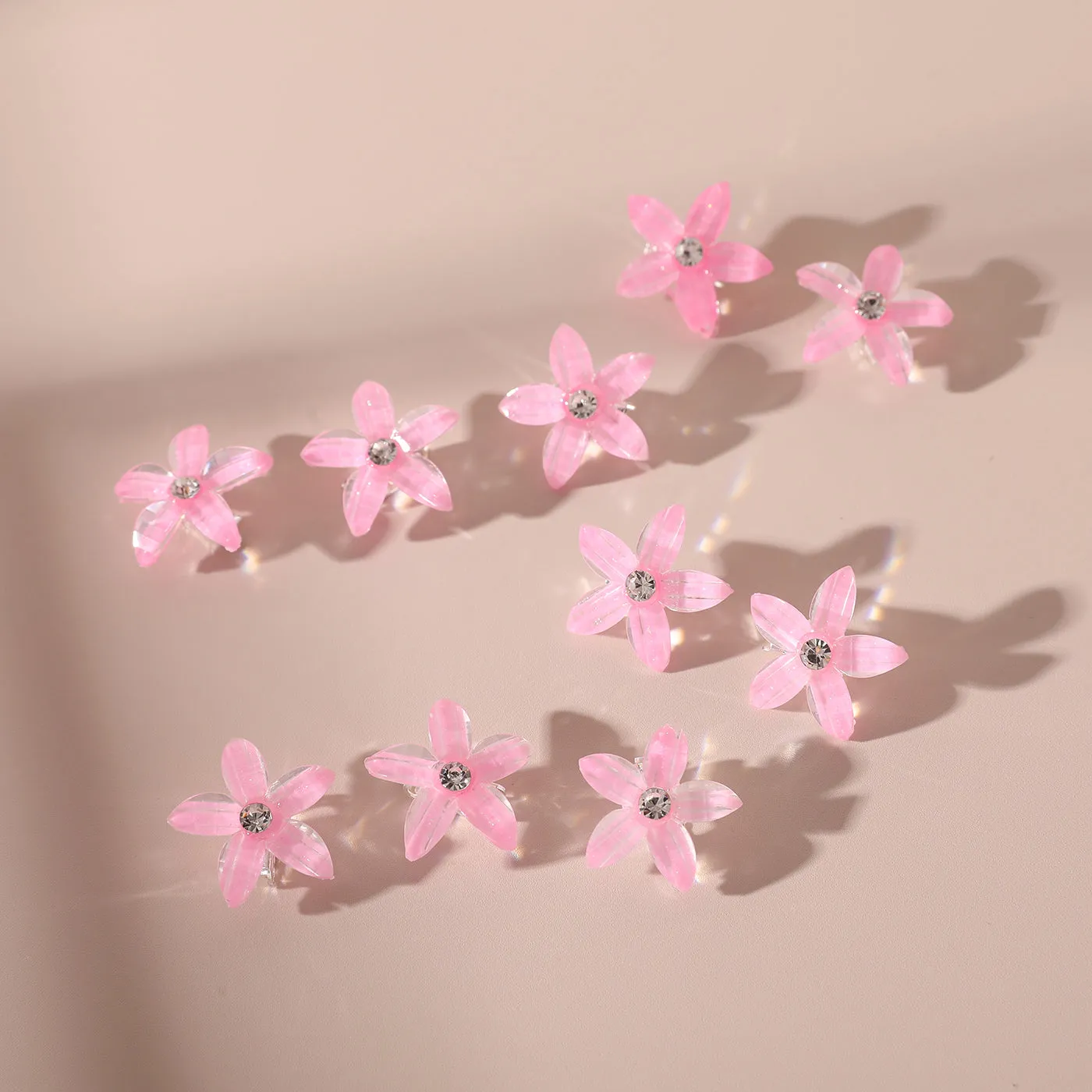10-PACK Toddler/Kid Flower-shaped Hair Clip for Girl