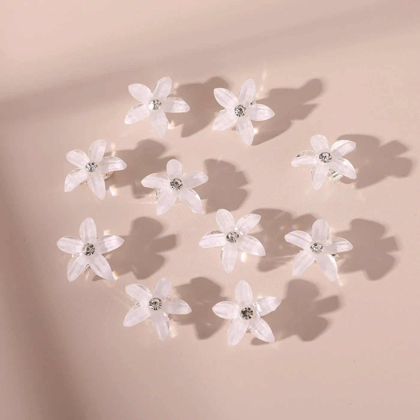 10-PACK Toddler/Kid Flower-shaped Hair Clip for Girl