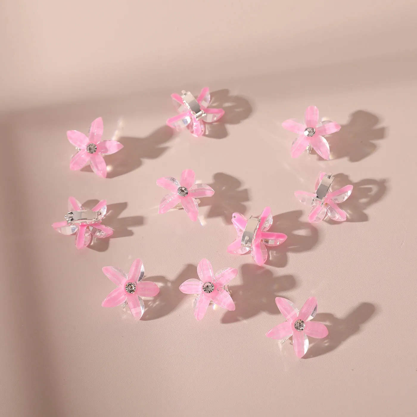 10-PACK Toddler/Kid Flower-shaped Hair Clip for Girl