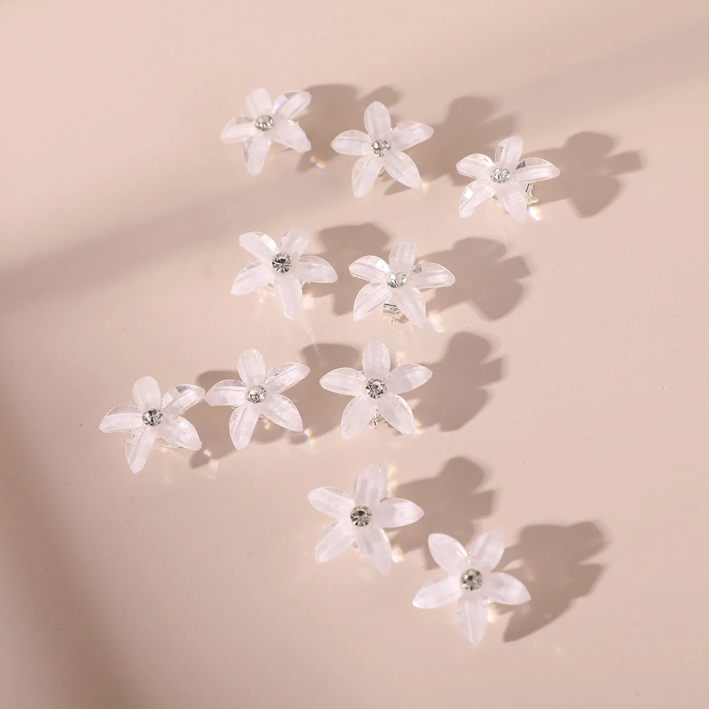 10-PACK Toddler/Kid Flower-shaped Hair Clip for Girl