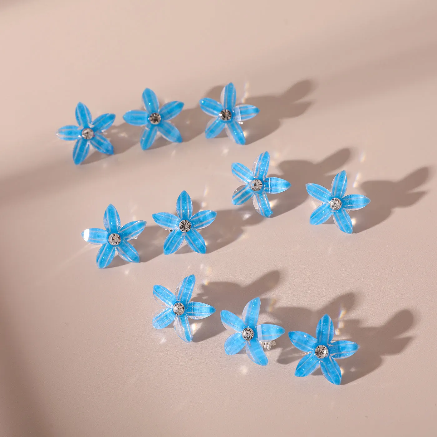 10-PACK Toddler/Kid Flower-shaped Hair Clip for Girl