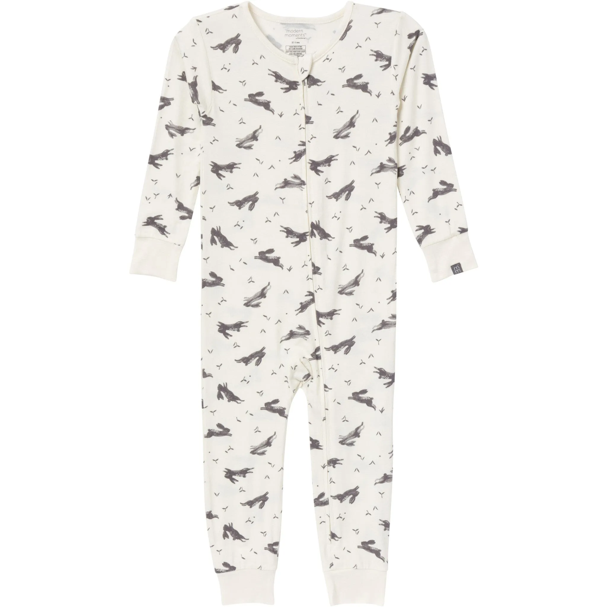 2-Pack Baby & Toddler Neutral Blue Plaid Snug Fitting Footless Pajamas