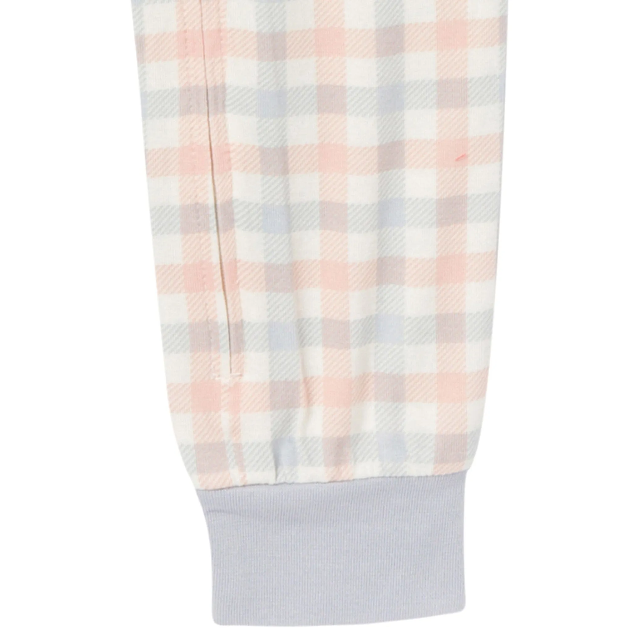 2-Pack Baby & Toddler Neutral Blue Plaid Snug Fitting Footless Pajamas