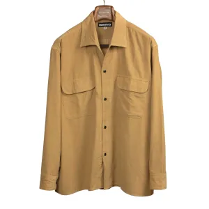 50s Milano relaxed shirt in khaki corduroy