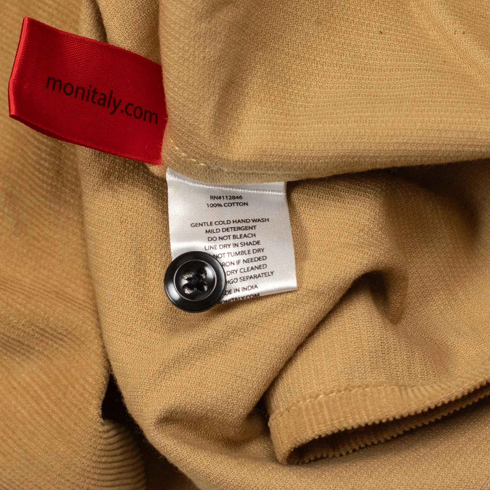 50s Milano relaxed shirt in khaki corduroy