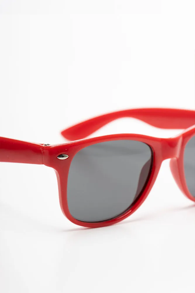 89 Cap And Sunglasses Set Red