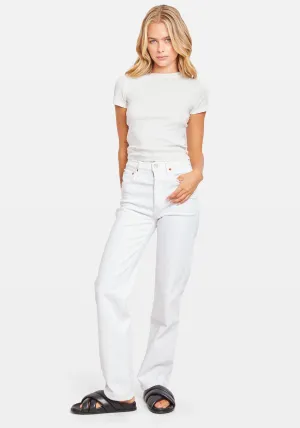 90'S HIGH RISE LOOSE WHITE