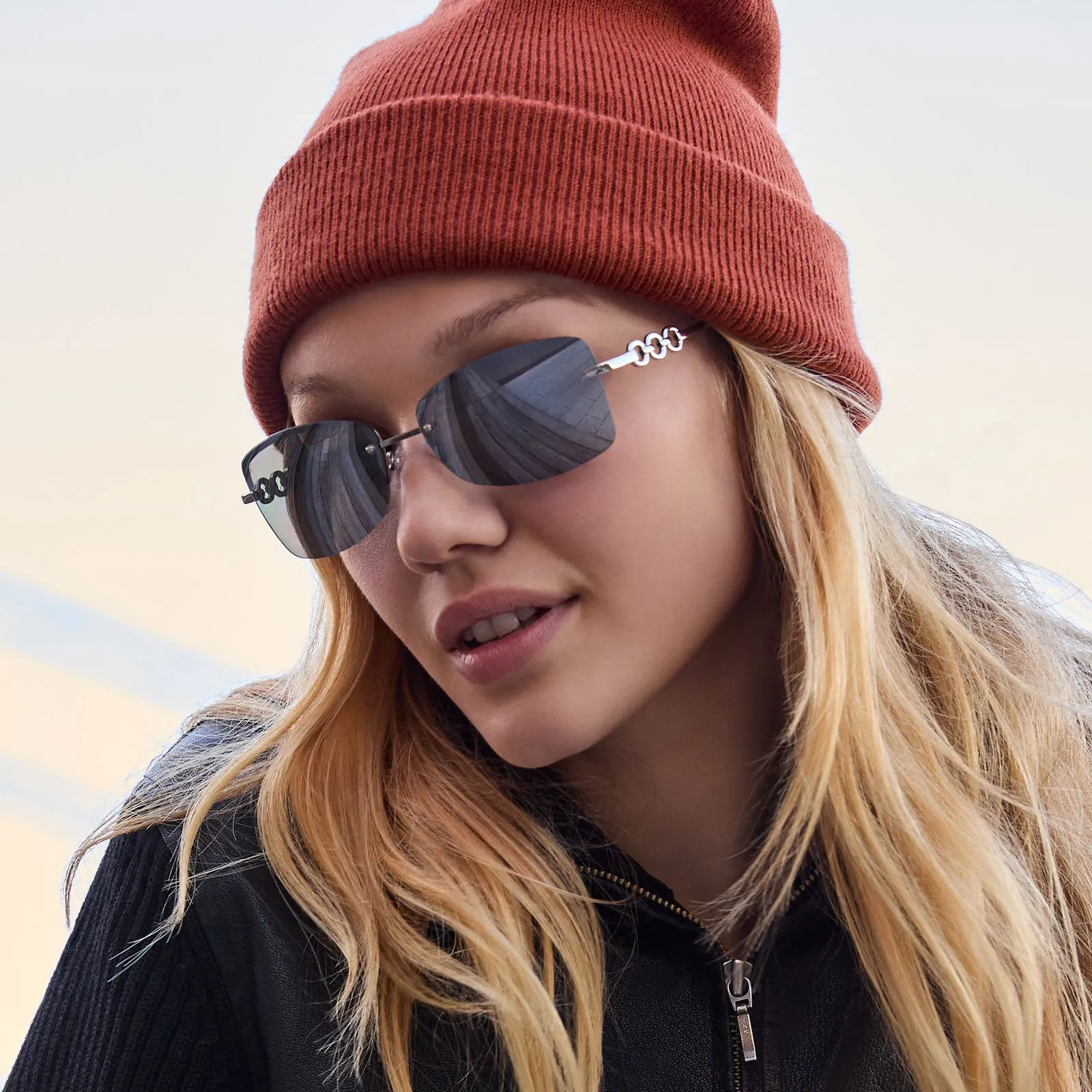 a vibe - silver   silver mirror sunglasses