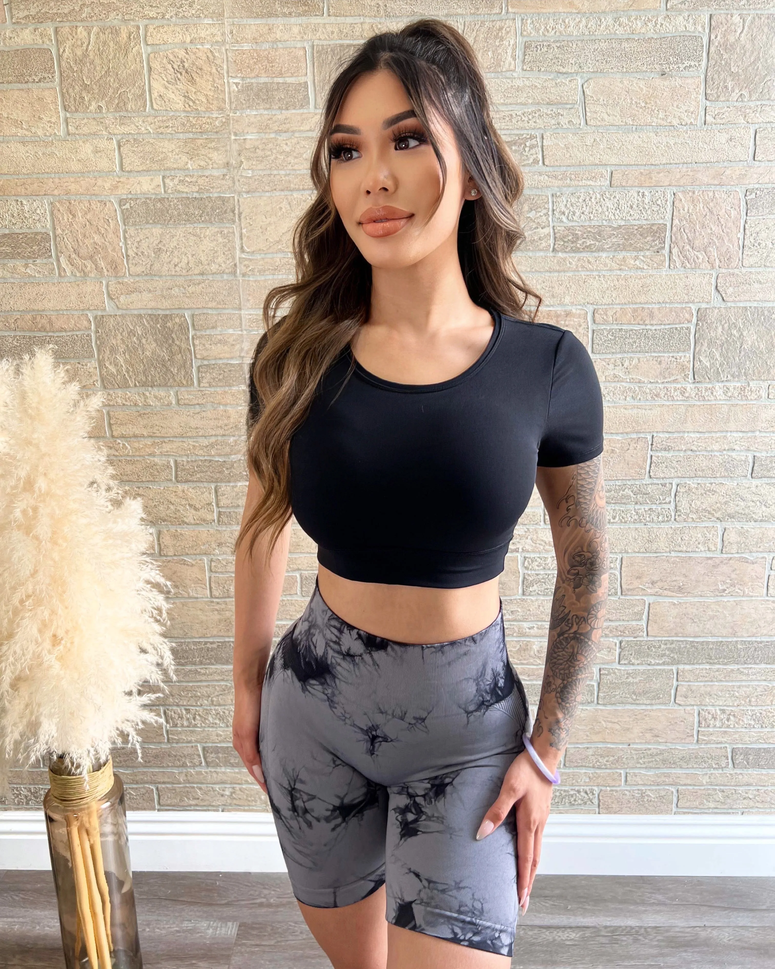 Active Crop Top (Black)