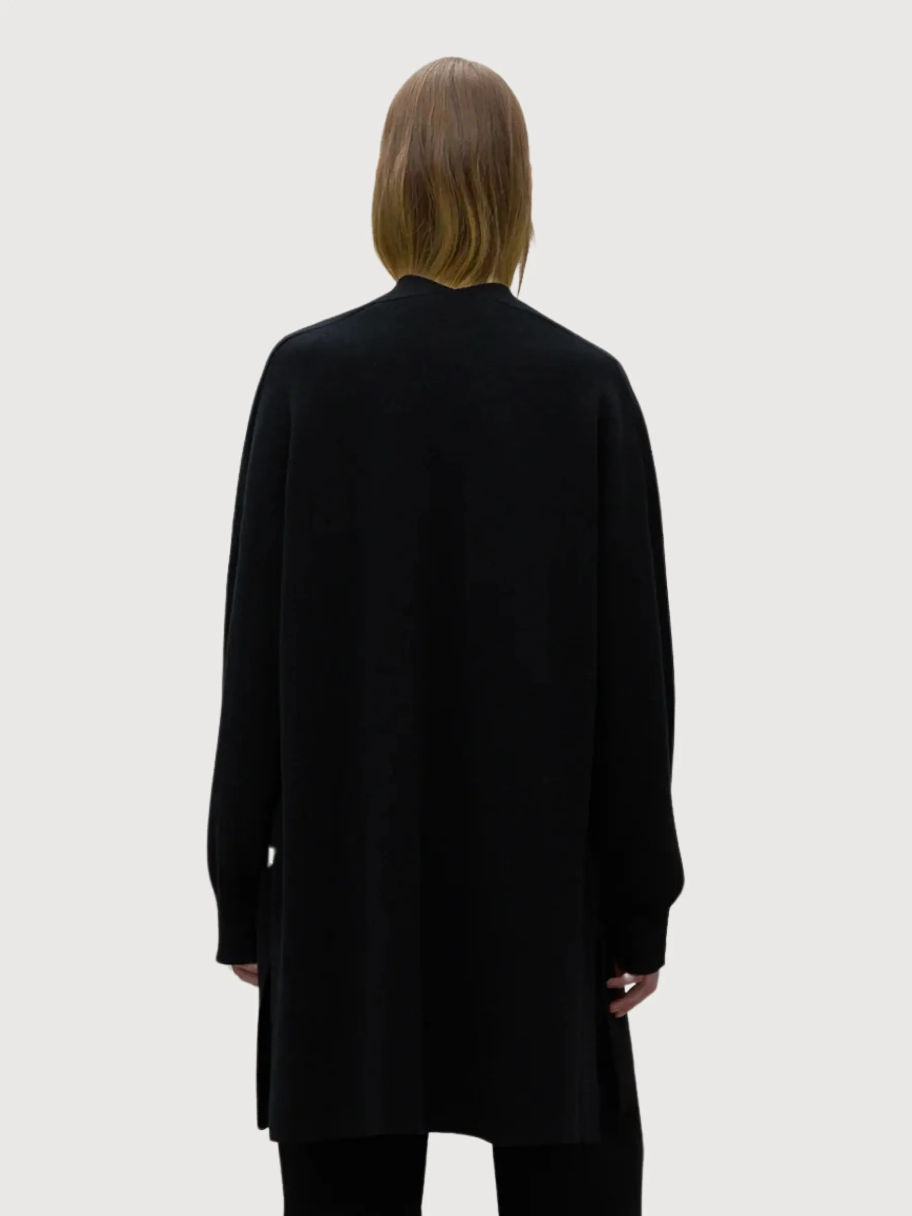 Areca Black Woman Knitted Cardigan | Ecoalf