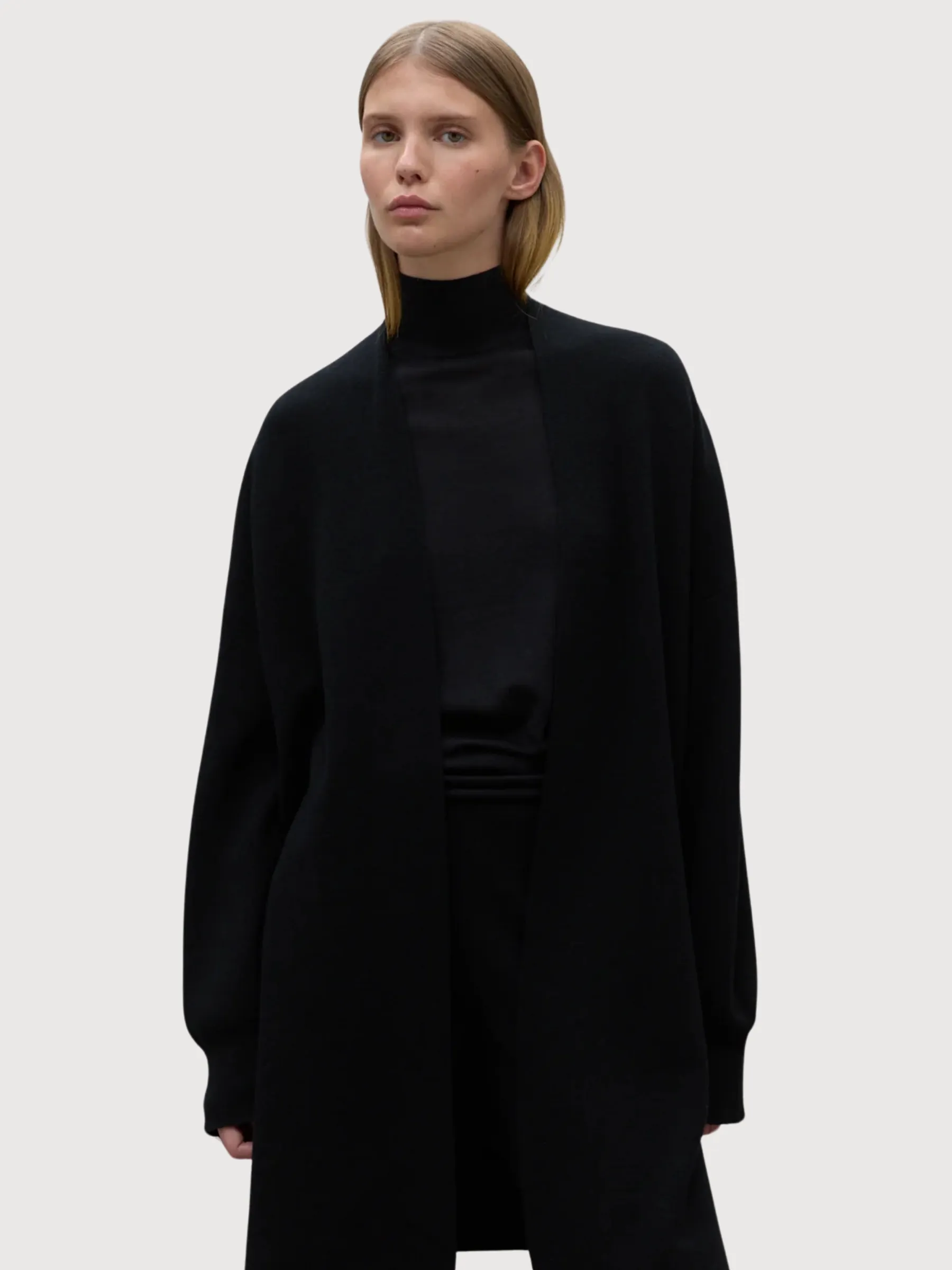 Areca Black Woman Knitted Cardigan | Ecoalf