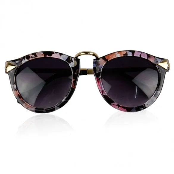 Arrow Decorative Plate Frames UV400 Unisex Sunglasses