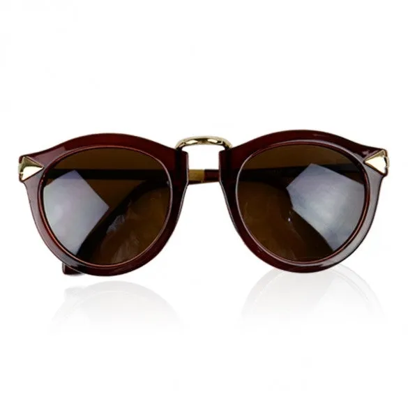 Arrow Decorative Plate Frames UV400 Unisex Sunglasses
