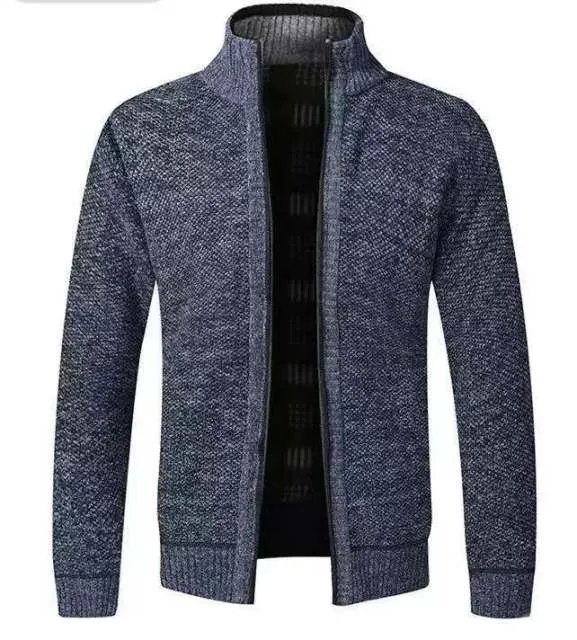BAZO Design Men's Fashion Premium Quality Burgundy Red & White Stripe Zipper Sweater Jacket
