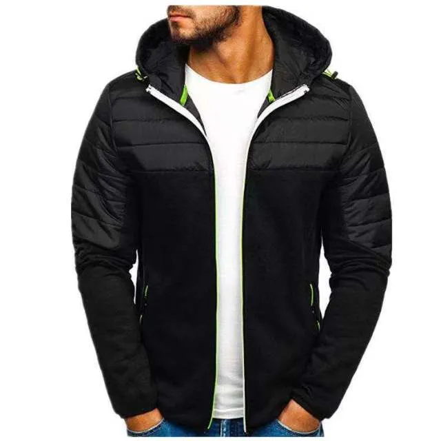 BAZO Design Men's Fashion Premium Quality Burgundy Red & White Stripe Zipper Sweater Jacket