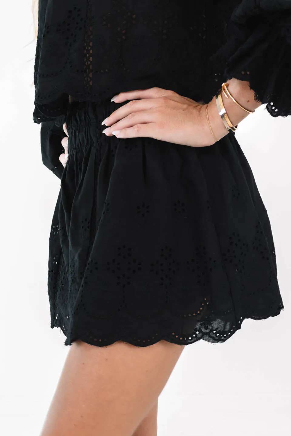 Boho Breeze Shorts - Black
