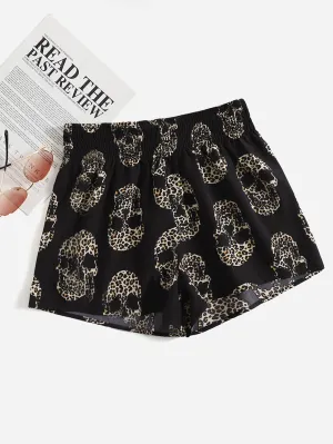 Boho Leopard Natural Women Shorts