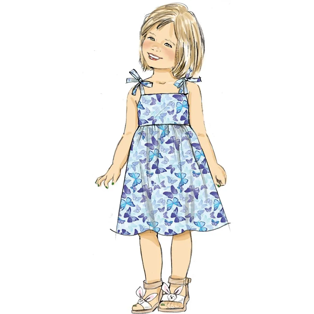 Butterick Pattern B6952 Children's Dresses, Tops, Shorts and Pants