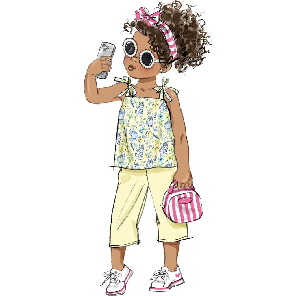 Butterick Pattern B6952 Children's Dresses, Tops, Shorts and Pants