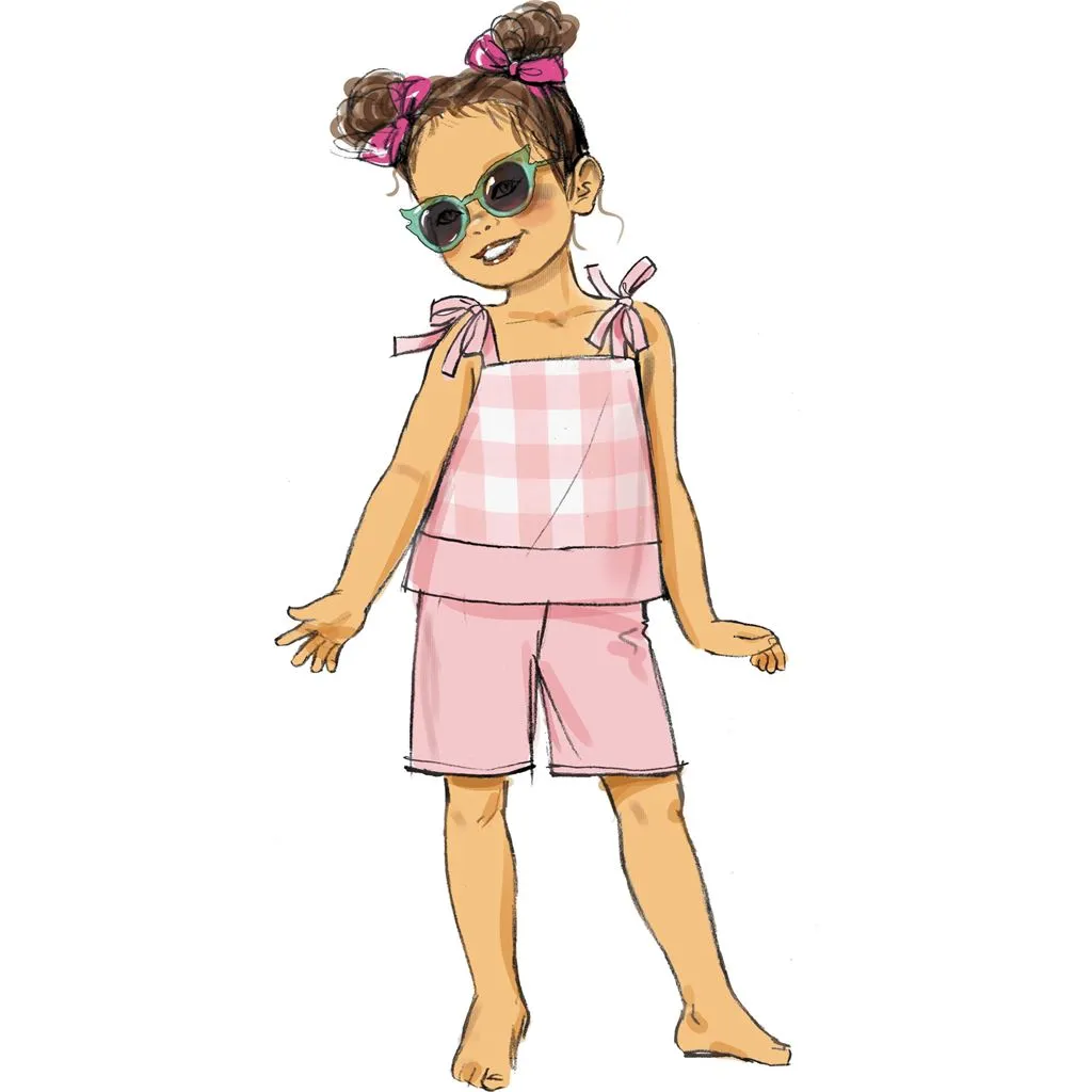 Butterick Pattern B6952 Children's Dresses, Tops, Shorts and Pants