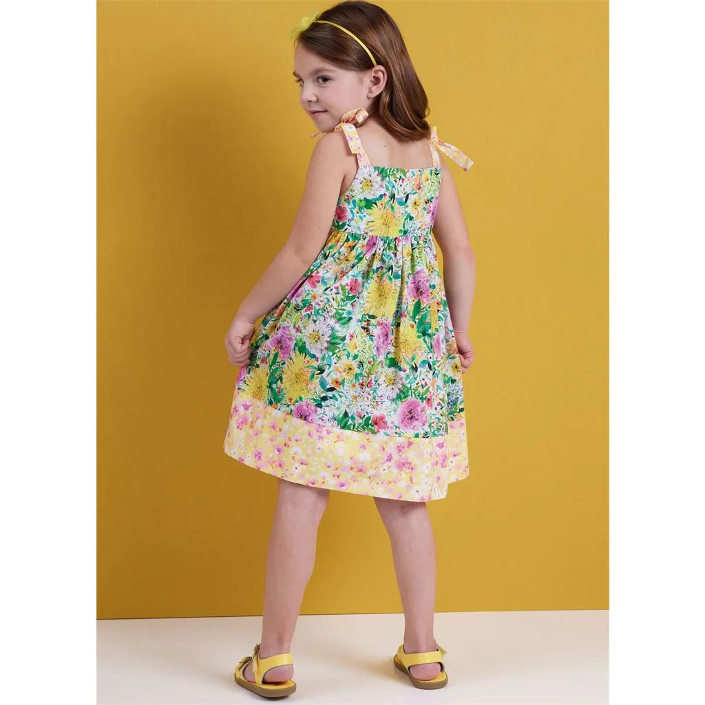 Butterick Pattern B6952 Children's Dresses, Tops, Shorts and Pants