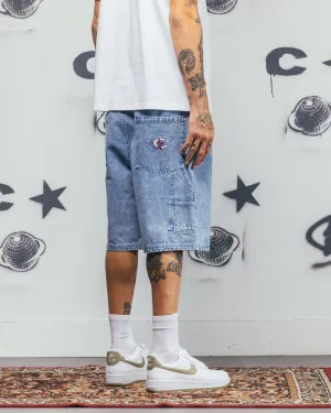 Carre Carpenter Jorts Light Blue Denim