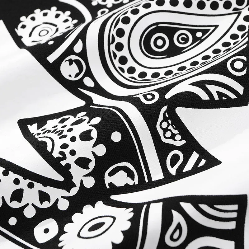 Cartoon Print Crew Neck Pullover Sweatshirt
