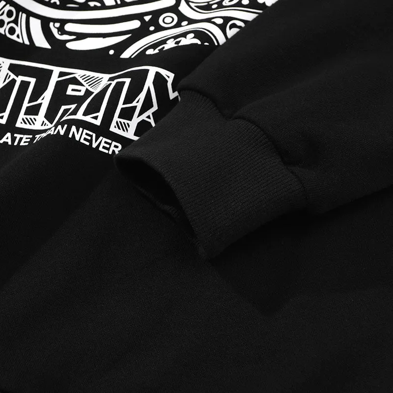 Cartoon Print Crew Neck Pullover Sweatshirt