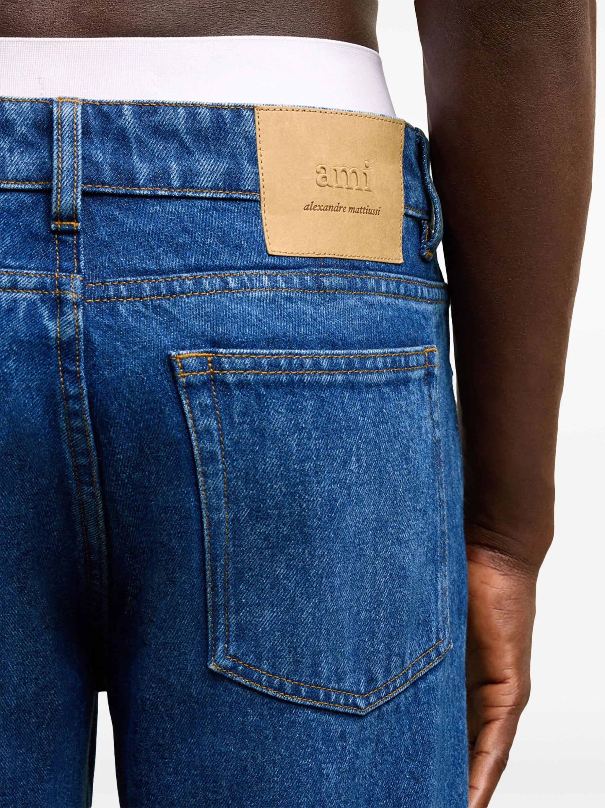 Classic fit cotton jeans