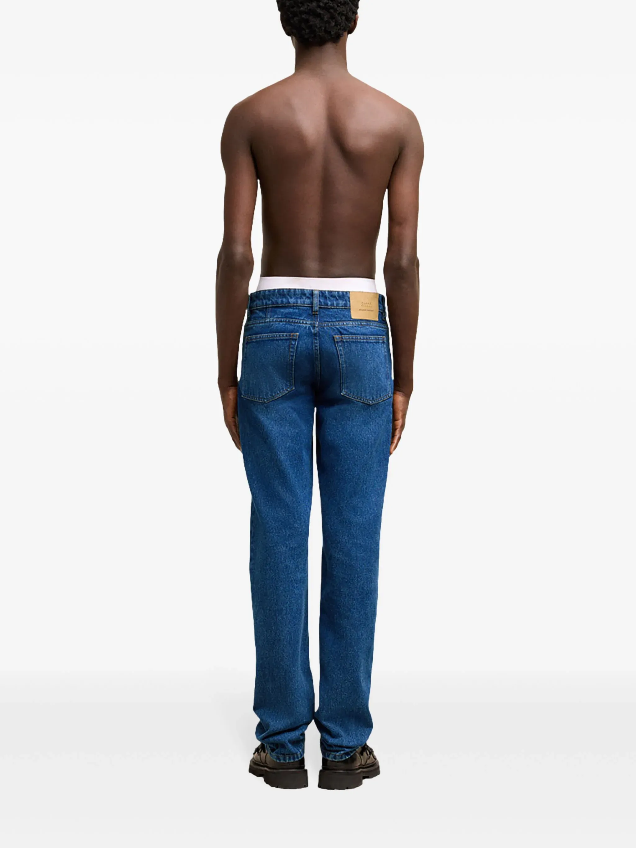 Classic fit cotton jeans