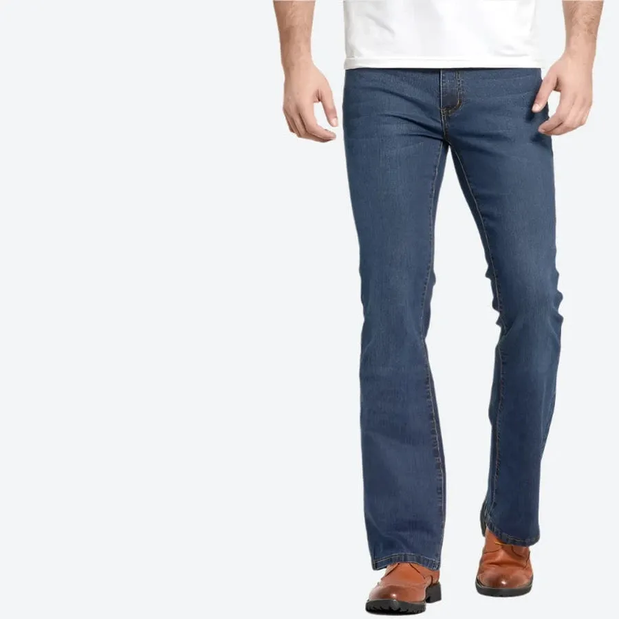Classic Slim-Fit Bootcut Denim Jeans