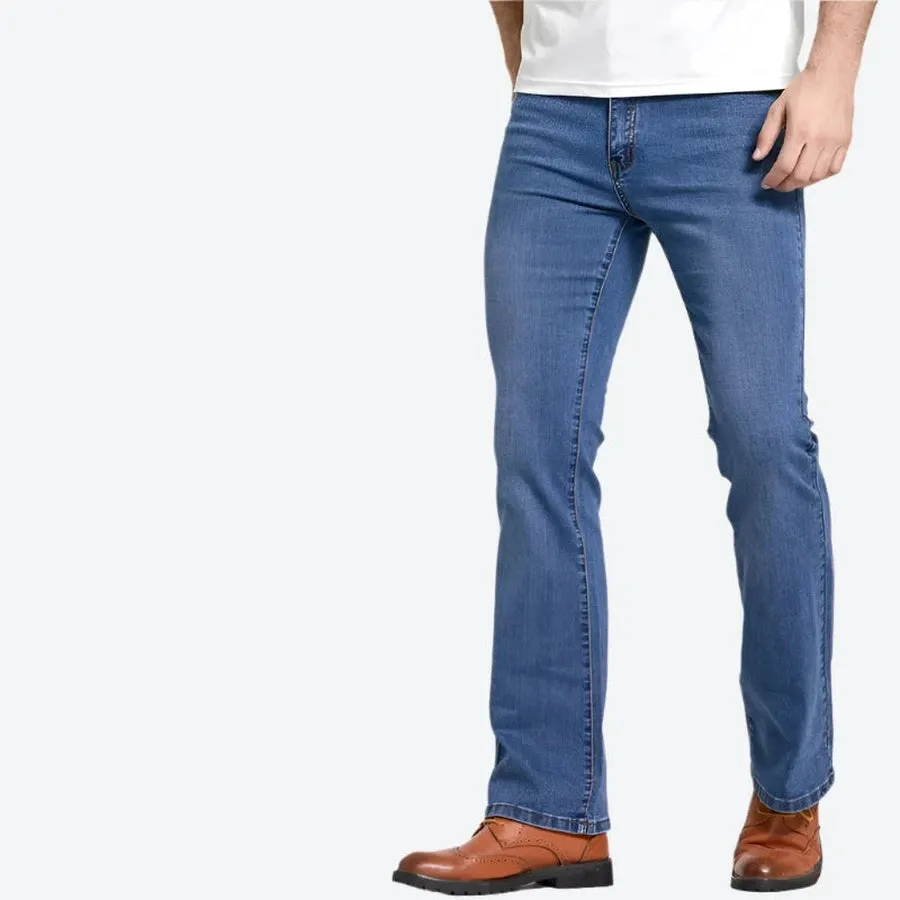 Classic Slim-Fit Bootcut Denim Jeans