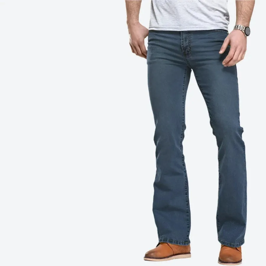 Classic Slim-Fit Bootcut Denim Jeans