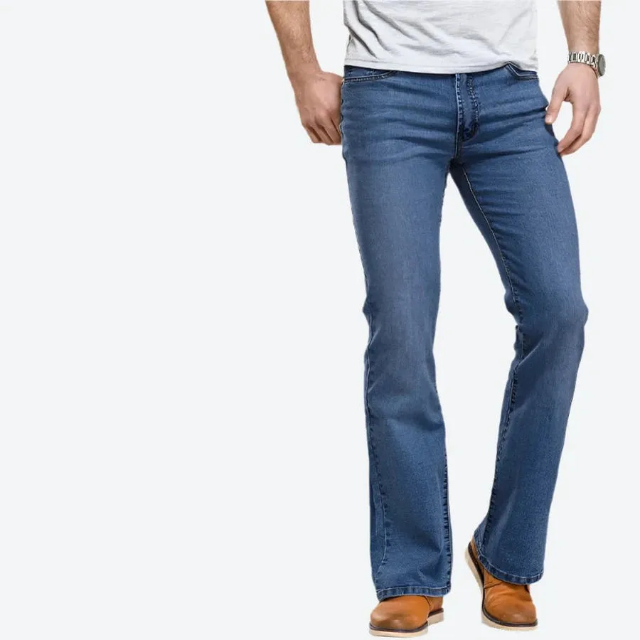 Classic Slim-Fit Bootcut Denim Jeans