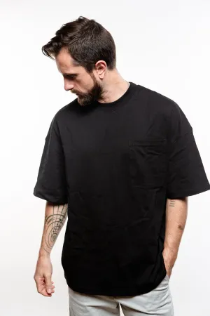 Crewneck Pocket T-Shirt - Black