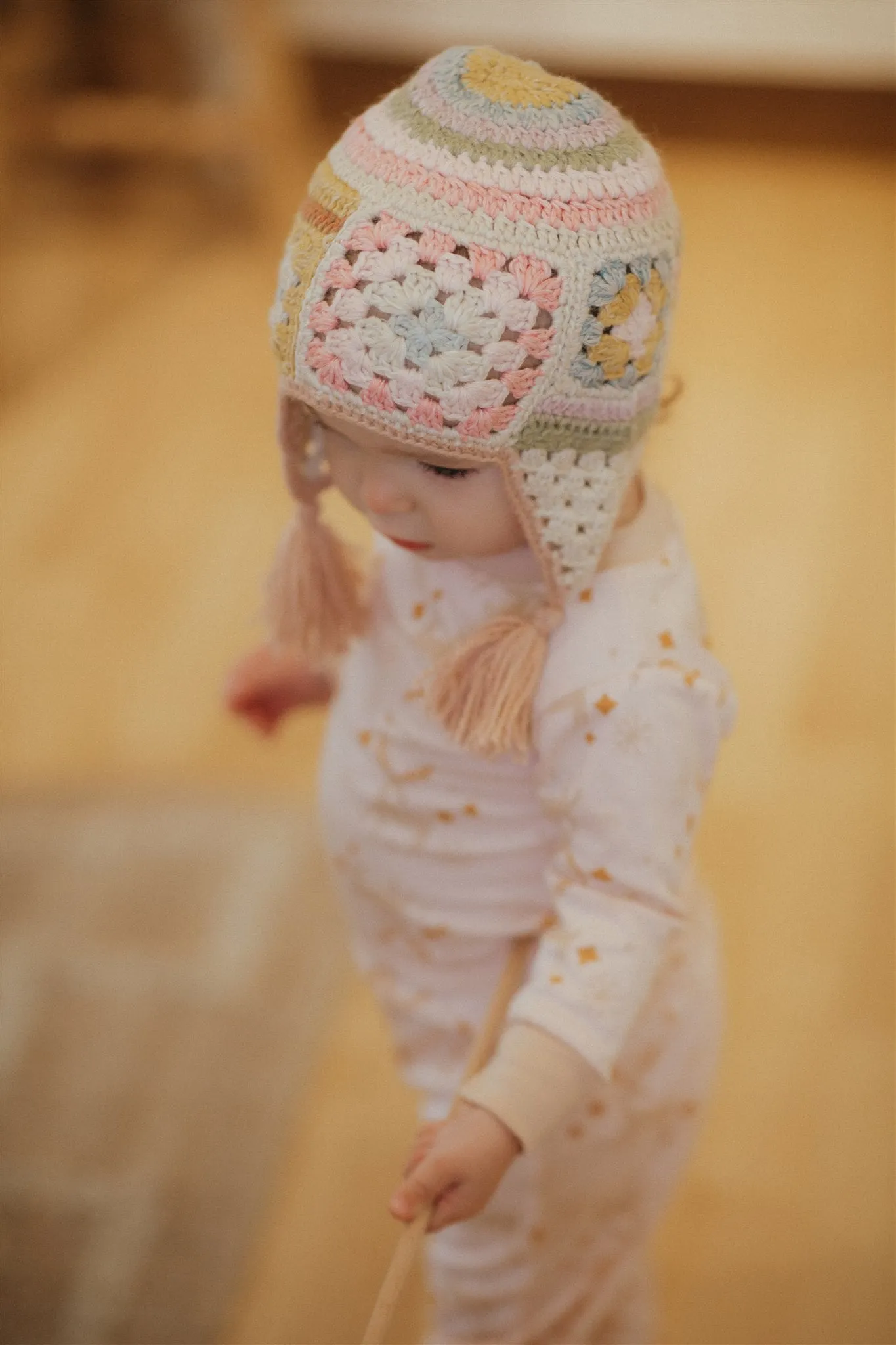 Crochet Patchwork Chullo - Multicolor