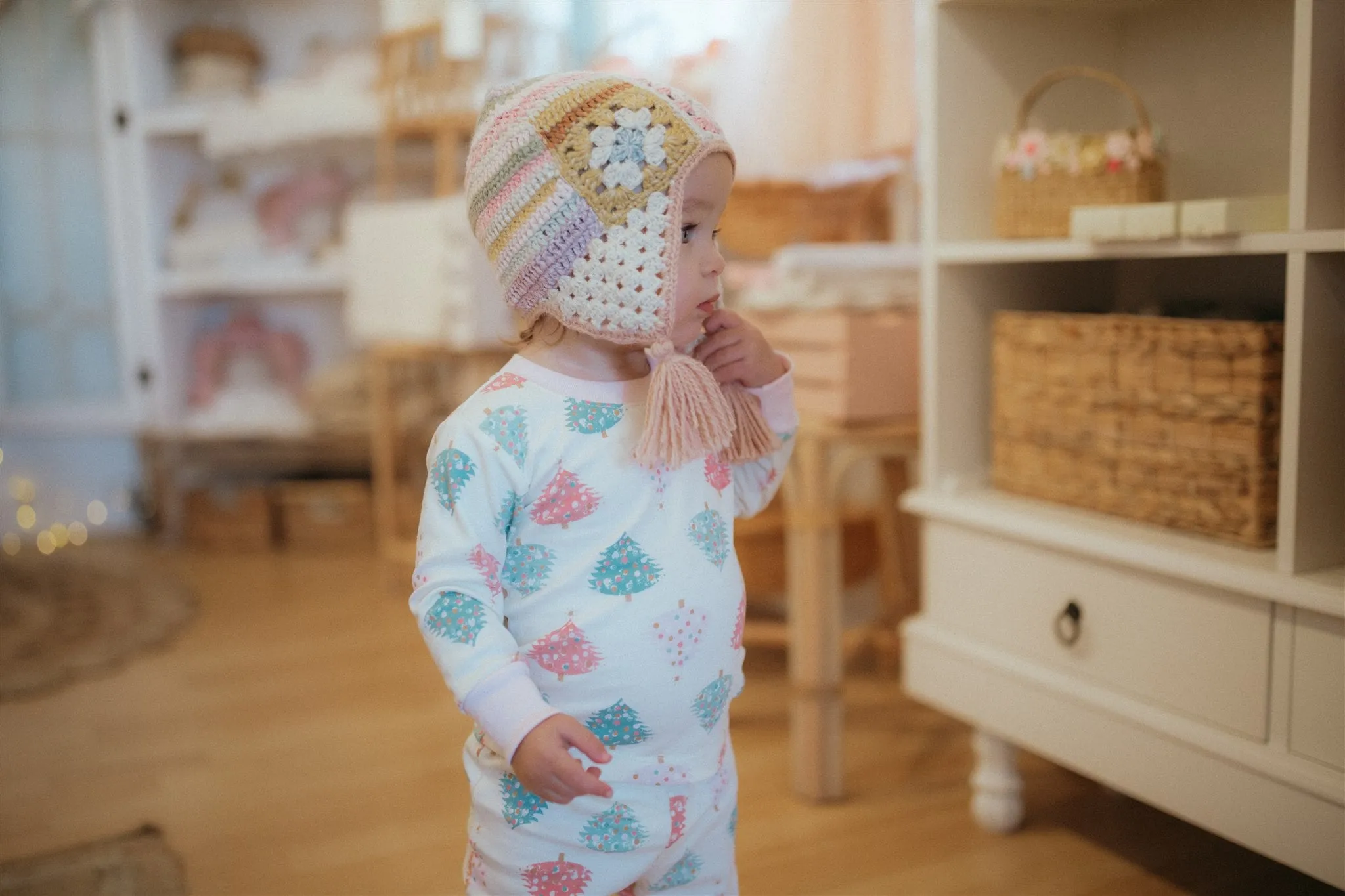 Crochet Patchwork Chullo - Multicolor