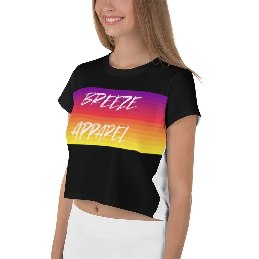 'Desert Sunset' all-over crop top