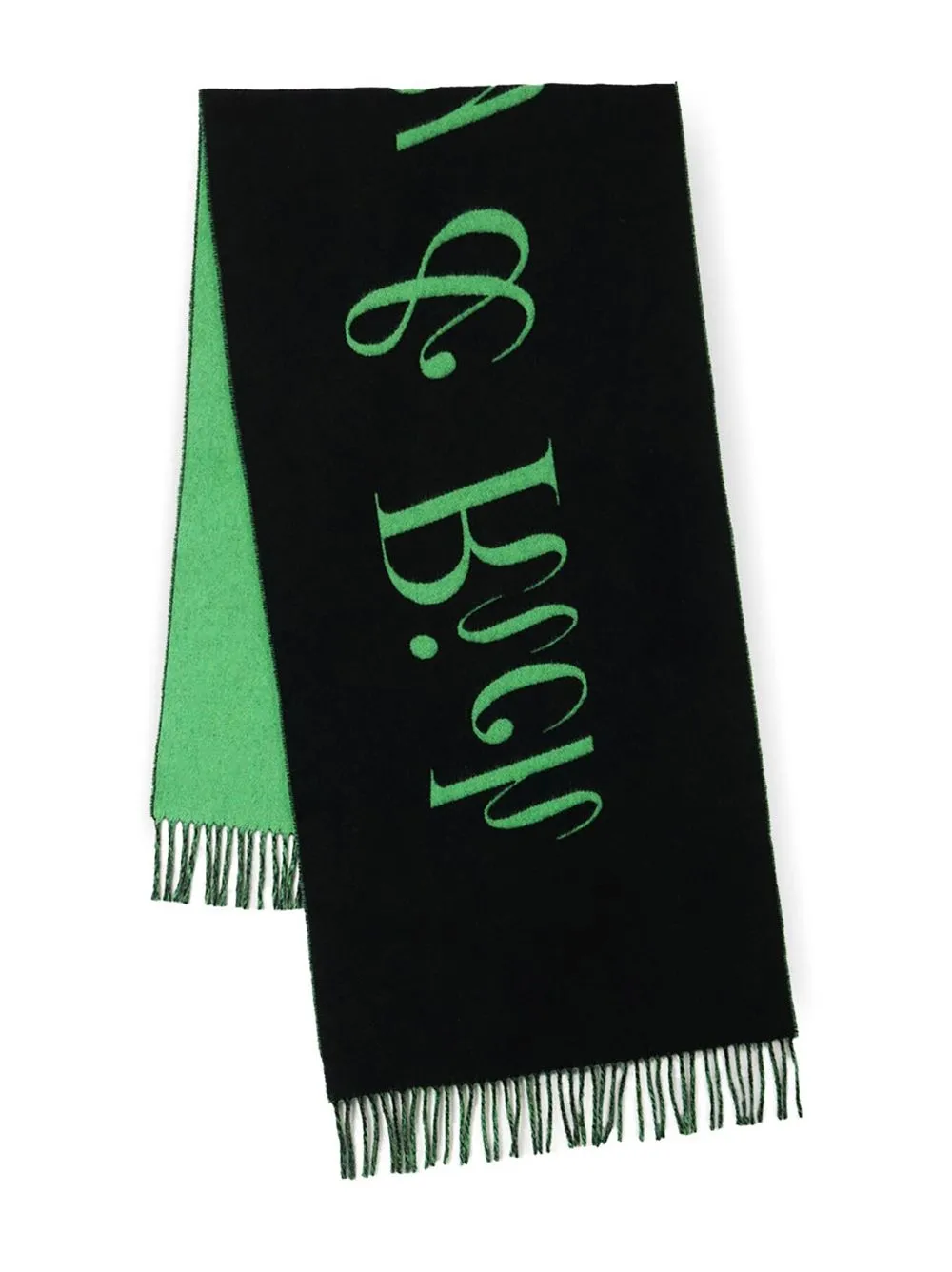 Dewi logo-print scarf