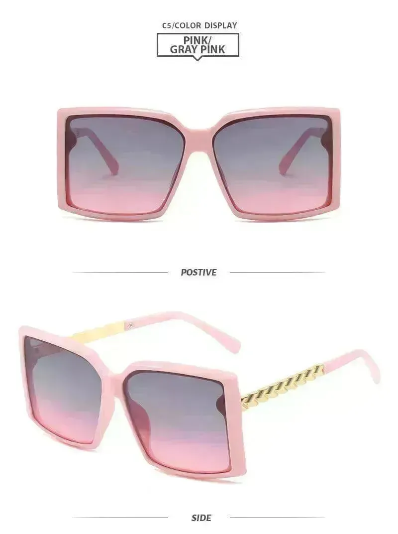 Fashion Box Simple Catwalk Light Luxury Sunglasses