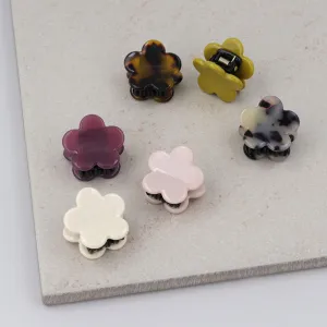Flower Mini Hair Clip Pack