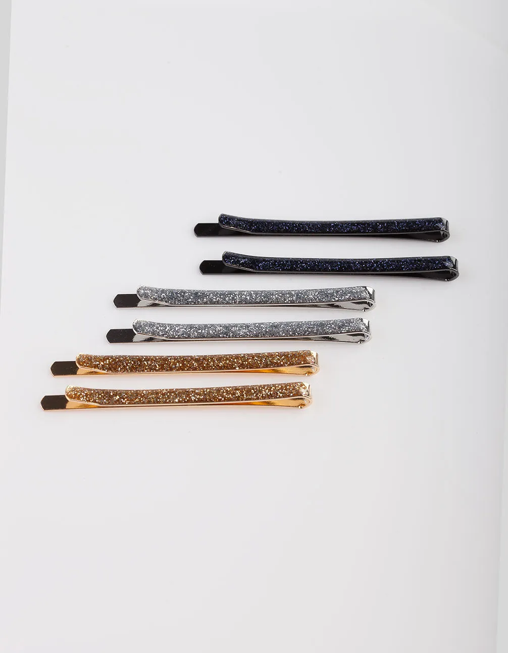Glitter Hair Pins 6 Pack