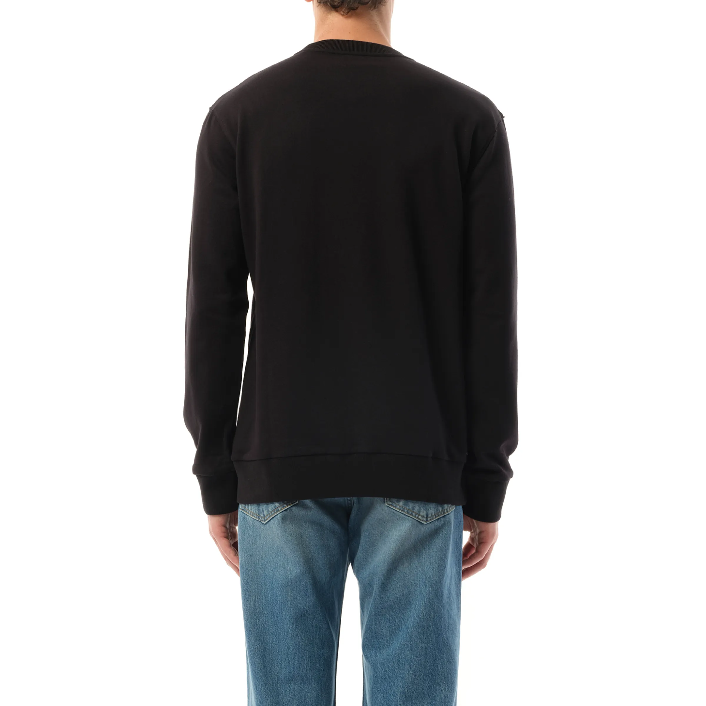 Hand Emb Sweatshirt in Black