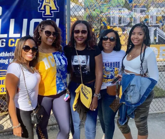 Handmade NCAT NC A&T Gold Royal or Navy Blue Hand Bleached Half and Half Crew Neck Unisex Sweatshirt