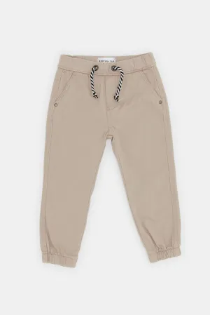 Infant Boys Beige Active Pants